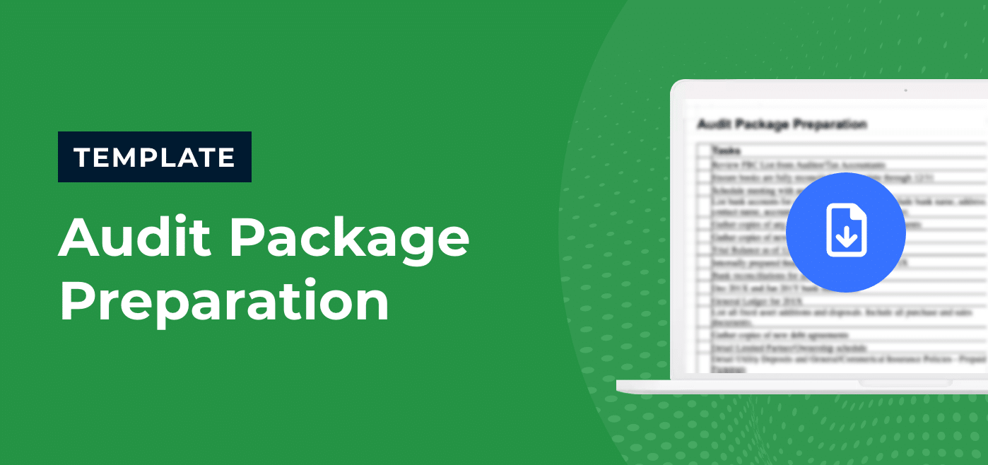 Audit Package Preparation Checklist Template