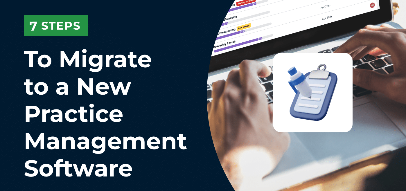 cover image for 7 quick steps to migrate to a new practice management software