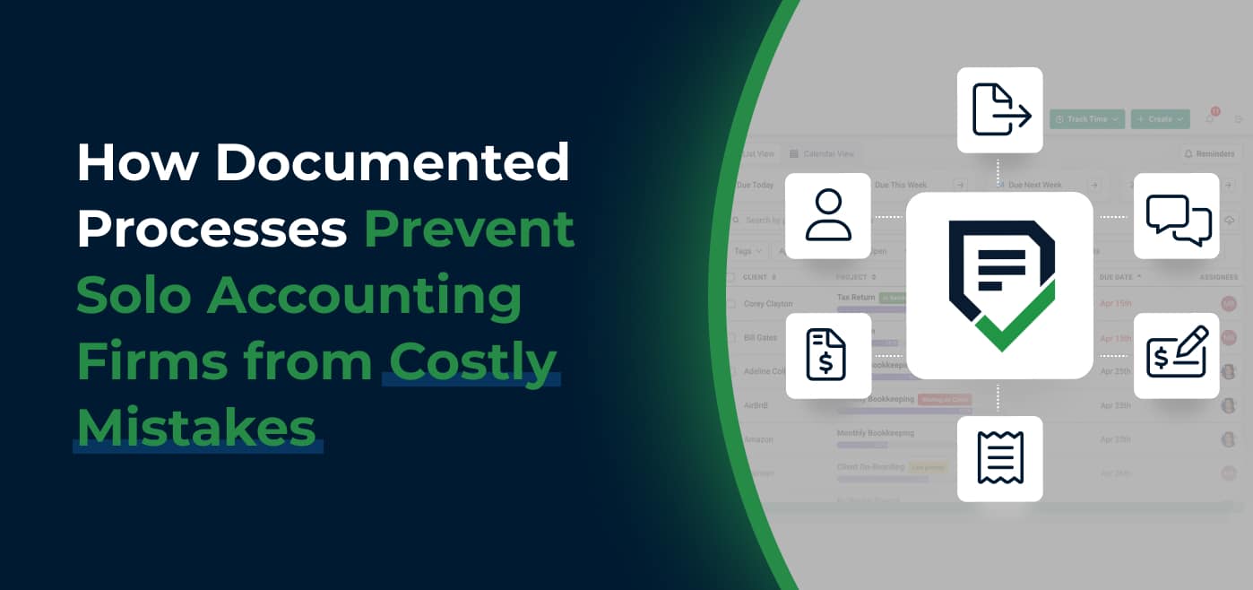 blog cover image for How Documented Processes Prevent Solo Accounting Firms from Costly Mistakes