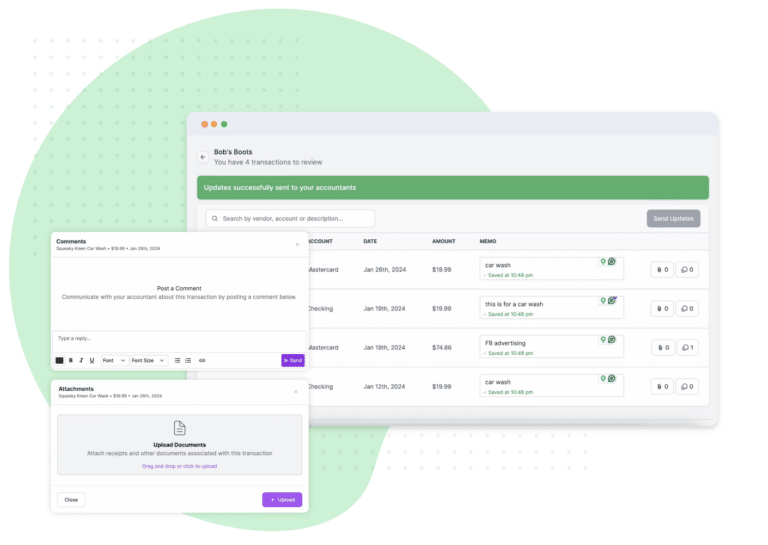 Collect notes descriptions and documents from clients related to each uncategorized transaction 768x545 1