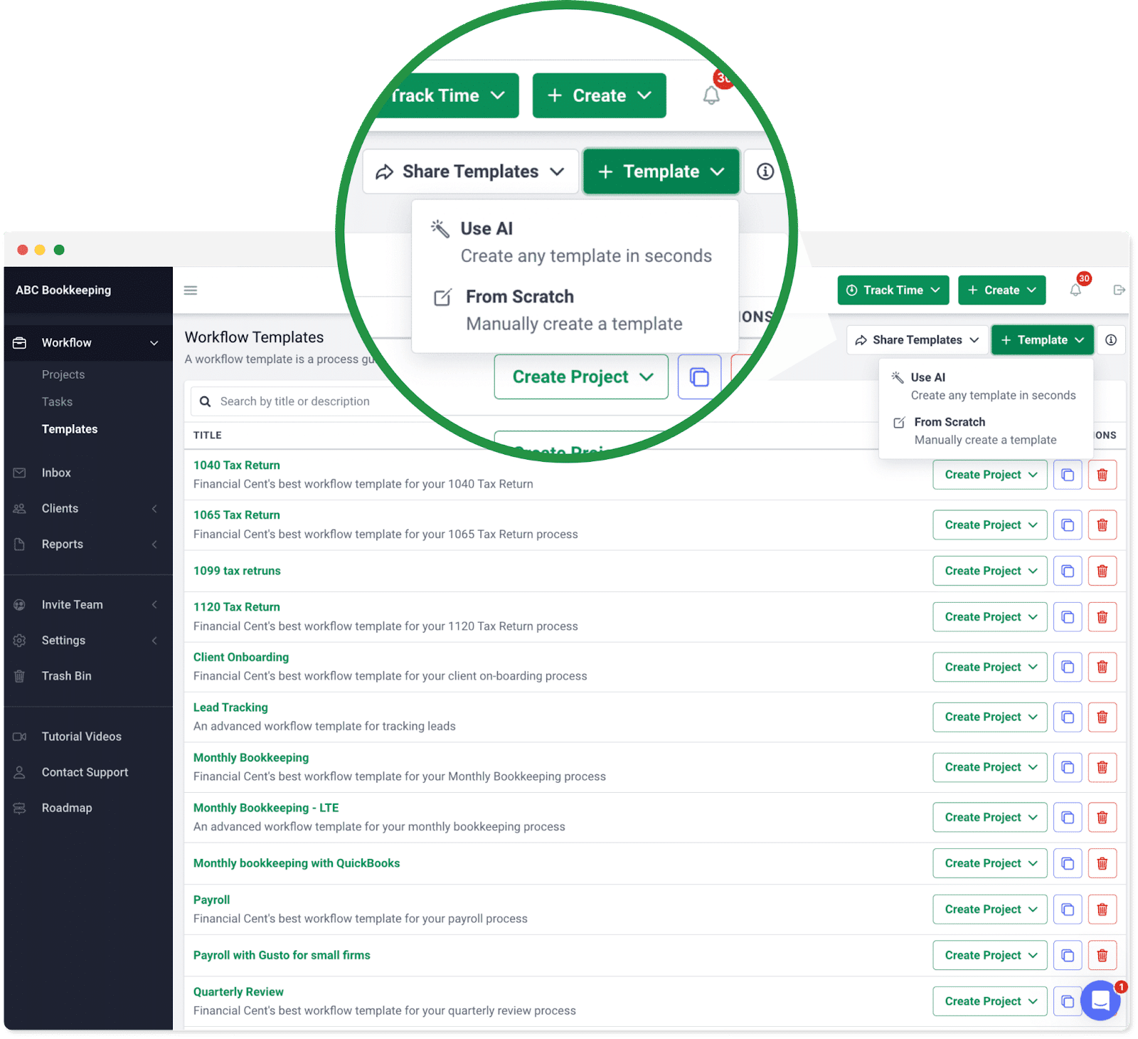 create workflow templates using AI