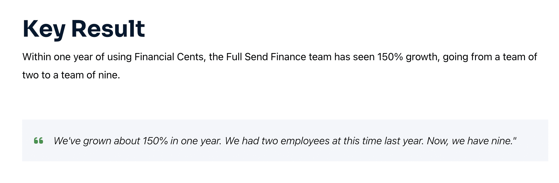 Full Send Finance's growth review with Financial Cents