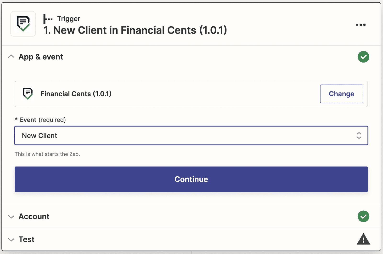 financial cents and zapier integration with Google drive