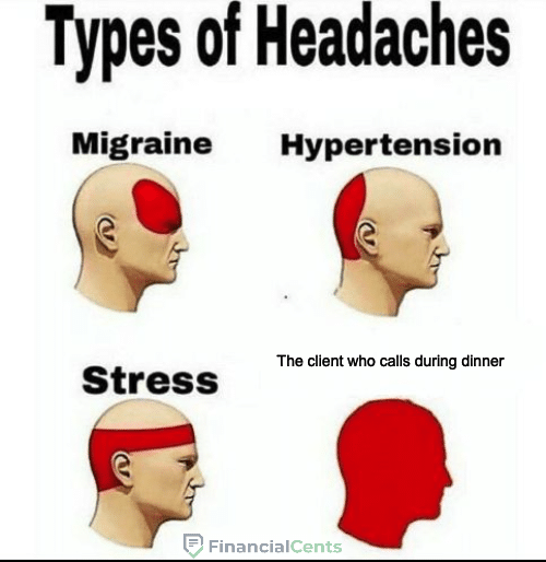 jokes for accountants - different type of headaches for accountants